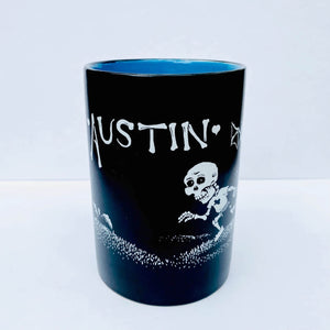 Austin Tx Skeleton Mug by Sam Hurt