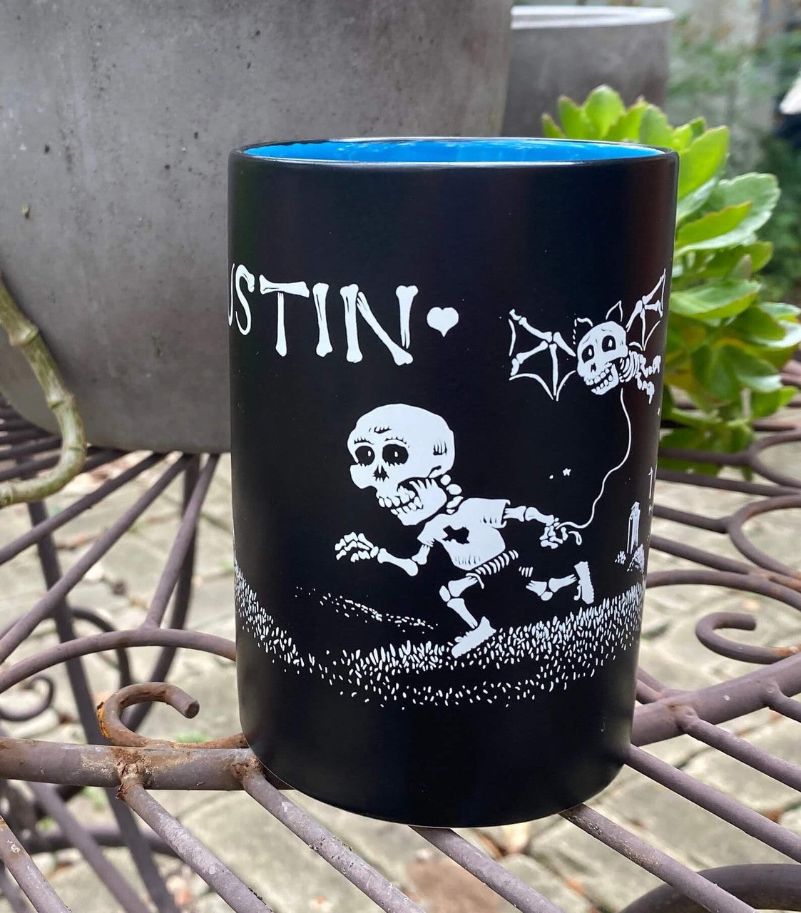 Austin Tx Skeleton Mug by Sam Hurt