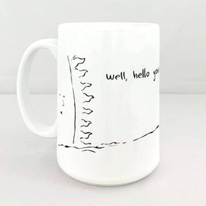 Yoga Sun Salutation Mug by Sam Hurt