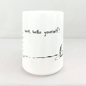 Yoga Sun Salutation Mug by Sam Hurt