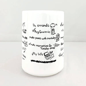 The List Mug by Sam Hurt