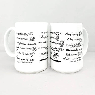 The List Mug by Sam Hurt