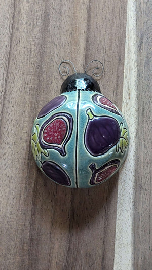 Figs Ladybug by Sarah Beth Pottery