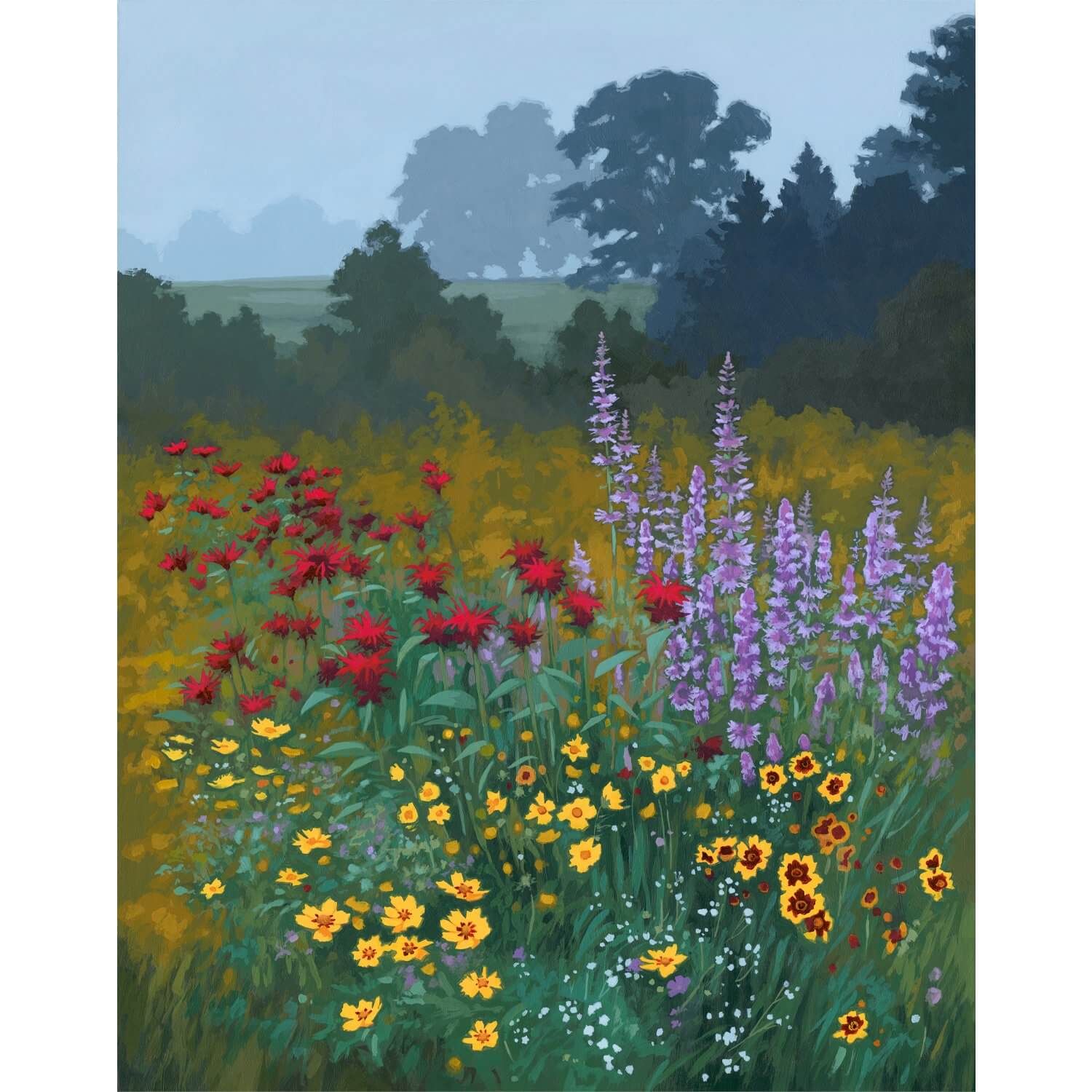 Summer Meadow Print by Sarah Moore + 11"x14"