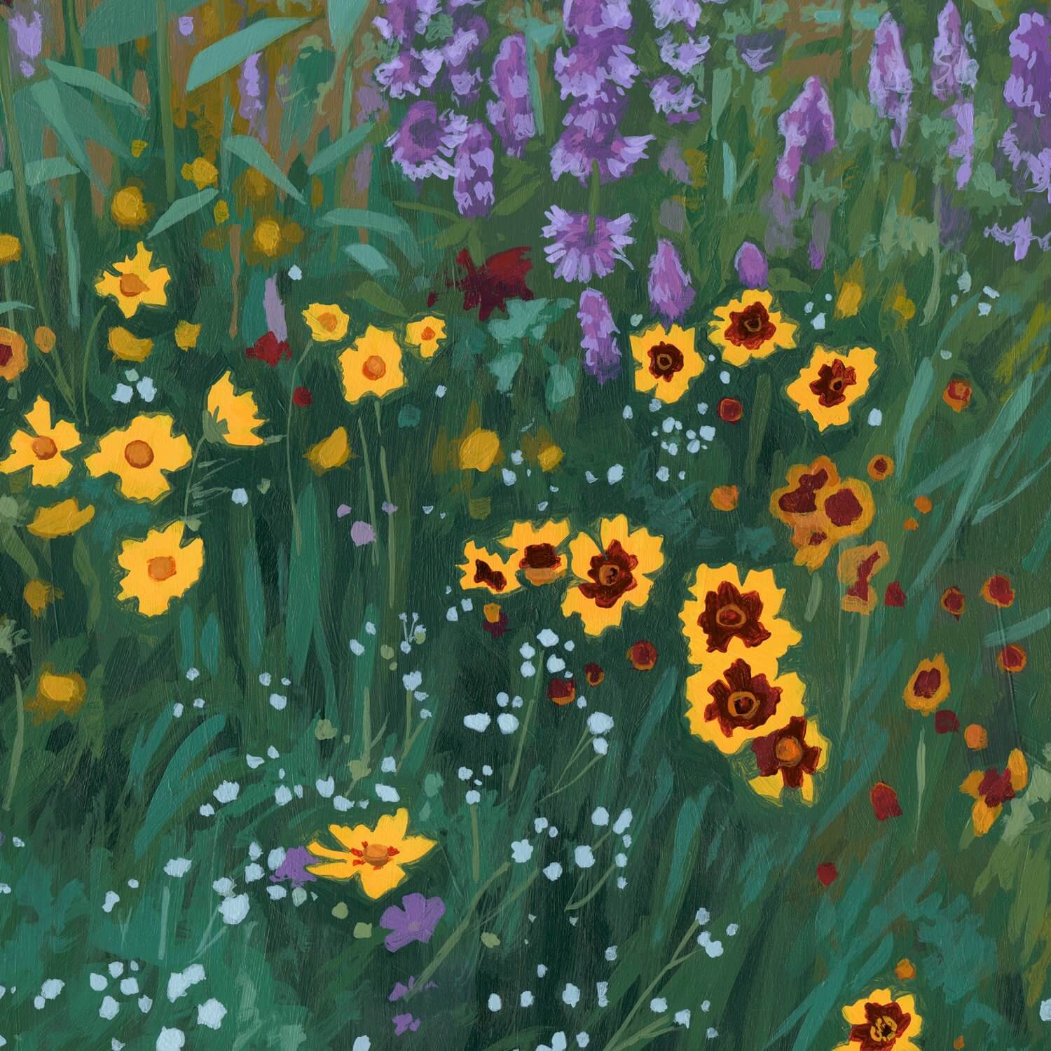 Summer Meadow Print by Sarah Moore