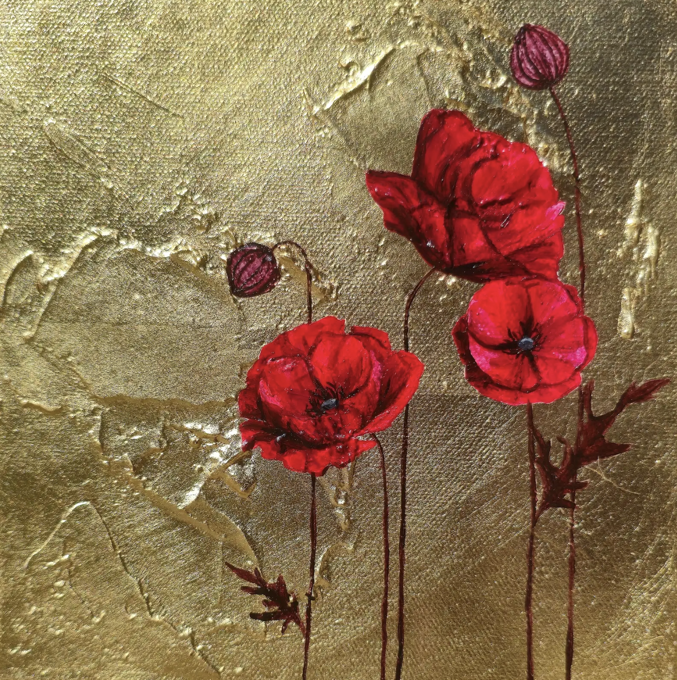 Handful of Poppies VI by Lauren Hua