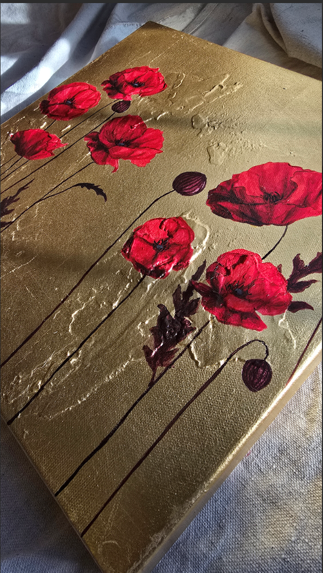 Red Poppies II by Lauren Hua