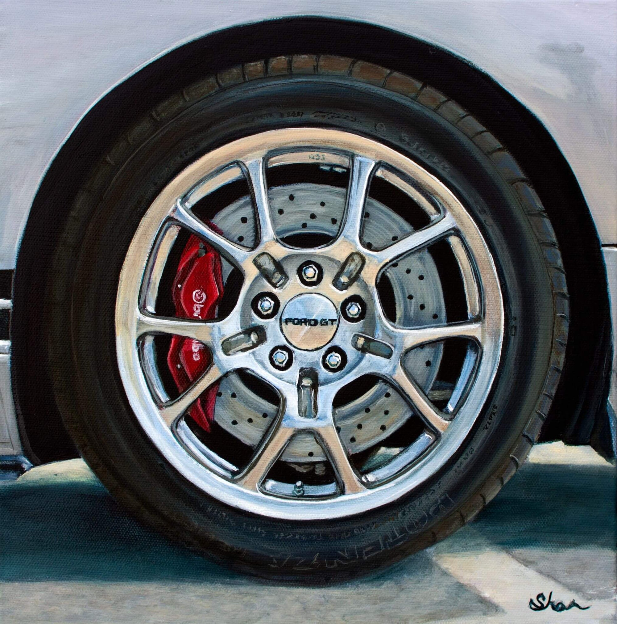 2005 Silver Ford GT Wheel by Shan Fannin