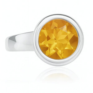 Barcelona Gaudi Circle Classic Stone Rings by Sikara & Co.