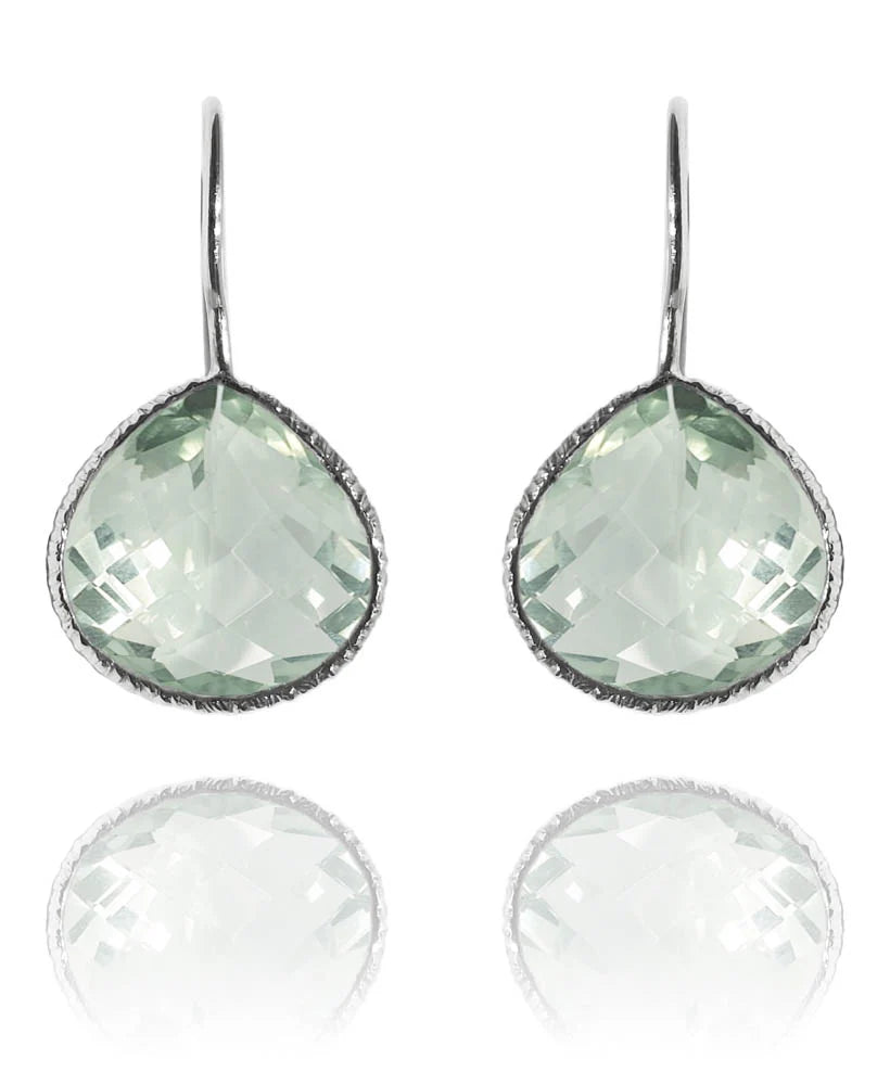 Peacock Drops Green Amethyst by Sikara & Co.