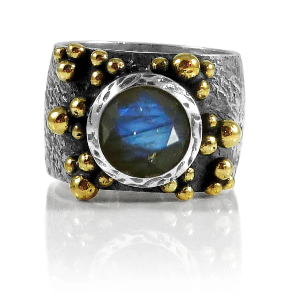 Haifa Garden Ring with Labradorite by Sikara & Co.