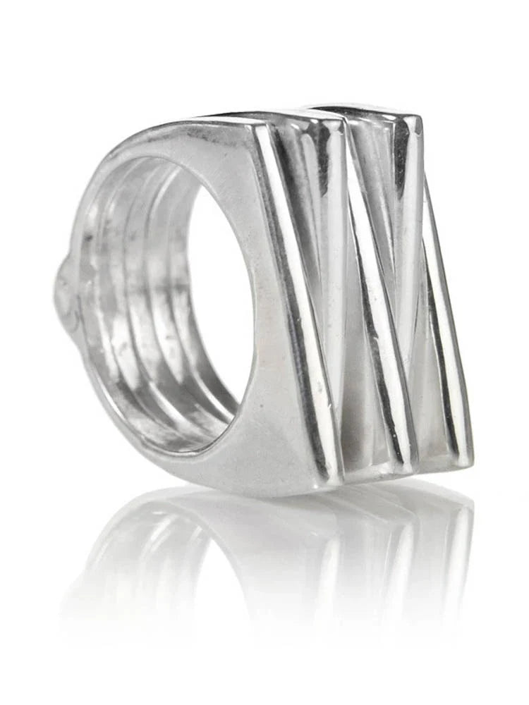 Art Deco Five Stacked Ring by Sikara & Co.