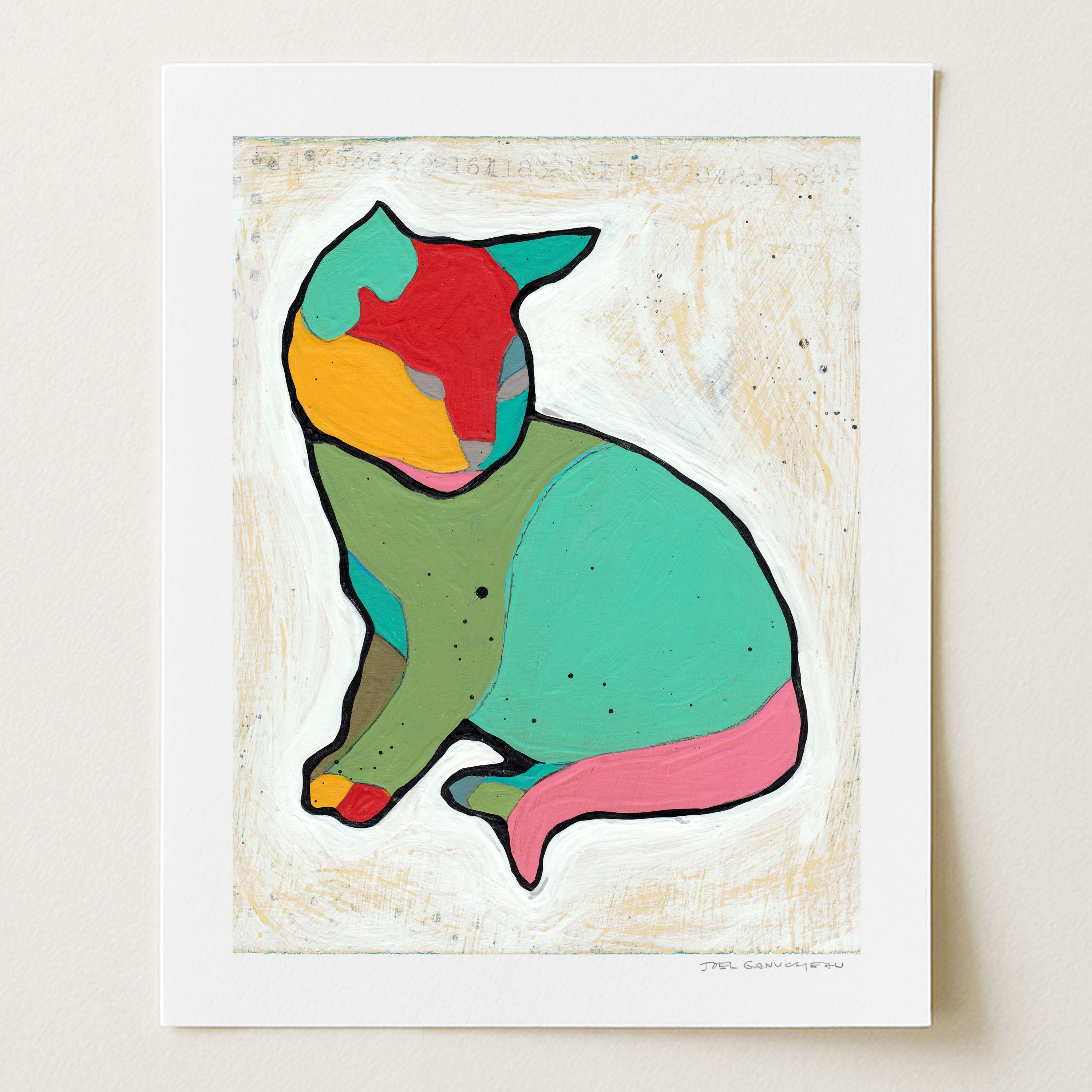 Simple Cat Print by Joel Ganucheau + Paper