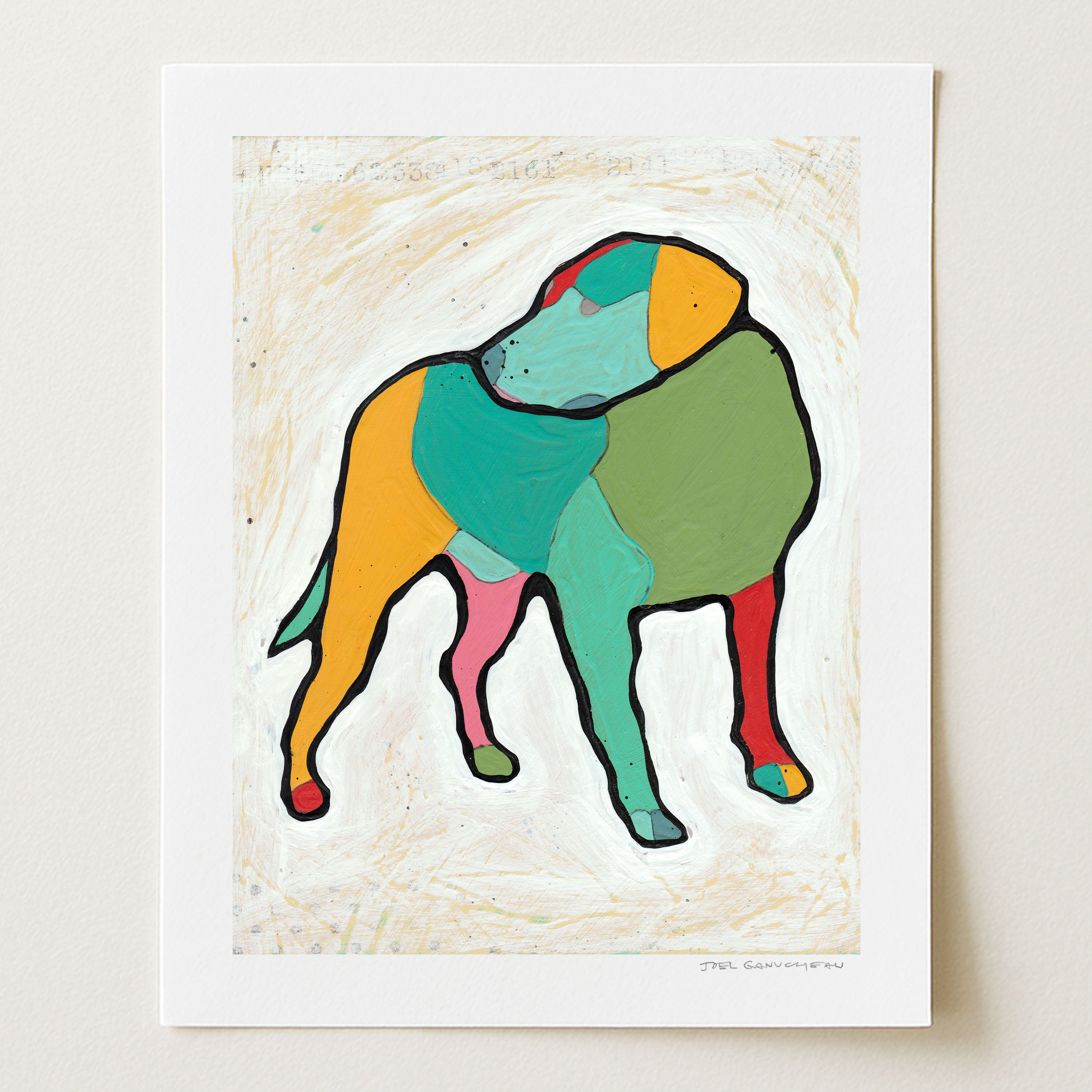 Simple Dog Print by Joel Ganucheau + Paper