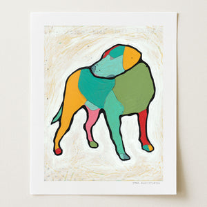 Simple Dog Print by Joel Ganucheau + Paper