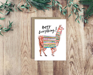 Happy Everything Card - Llama by Stationery Bakery