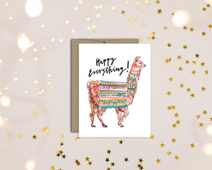 Happy Everything Card - Llama by Stationery Bakery