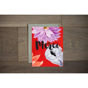 Merci Greeting Card by Stationery Bakery