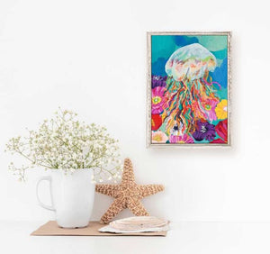 Jelly Legs Mini Framed Canvas Print by Stationery Bakery