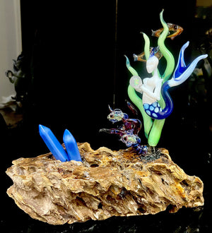 Offering Fantasea by Steve Vaught of Indo Glass