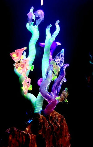 Ultraviolet Fantaseahorse by Steve Vaught of Indo Glass