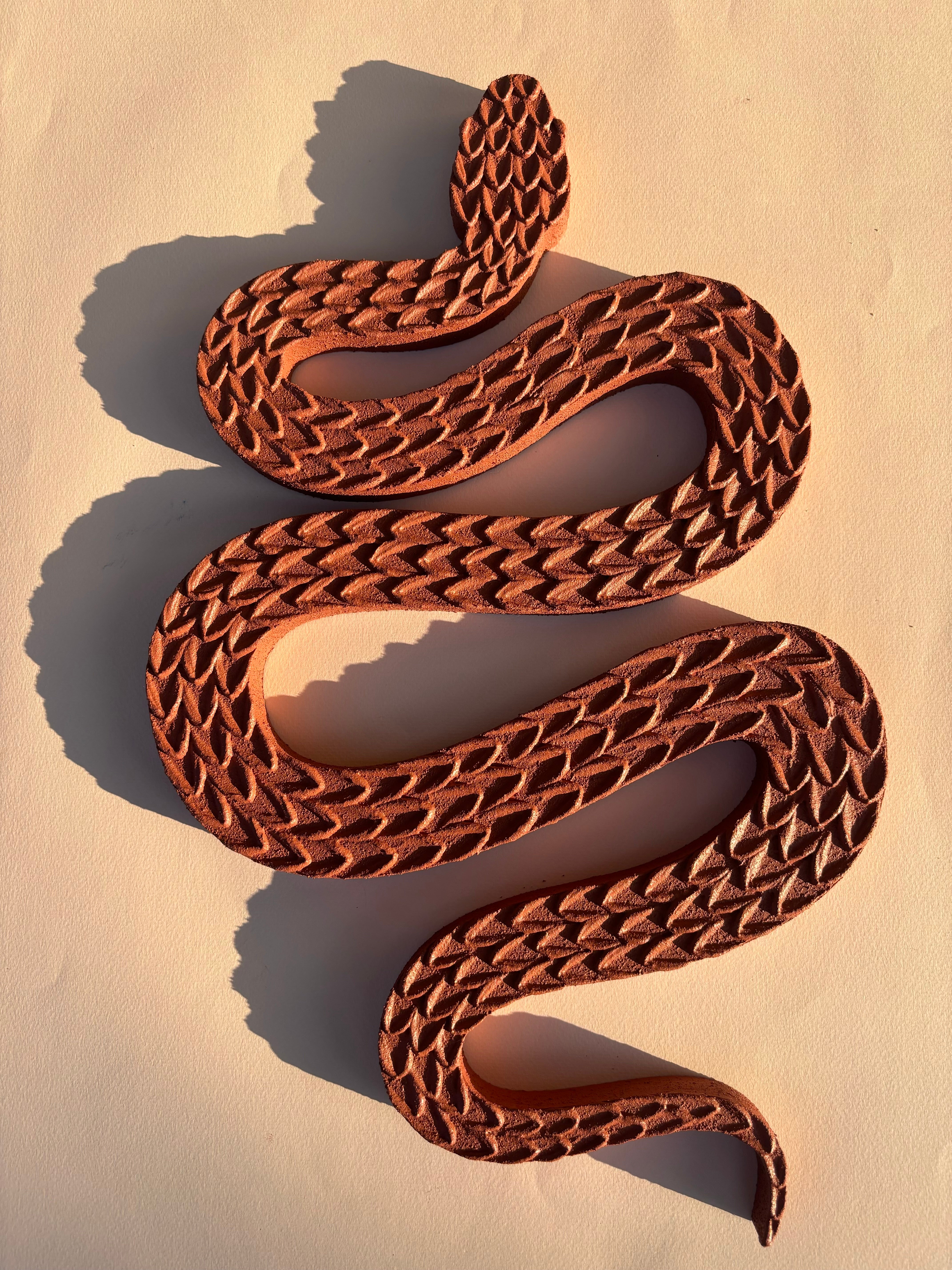 Terracotta Snake by Clarissa Sylva
