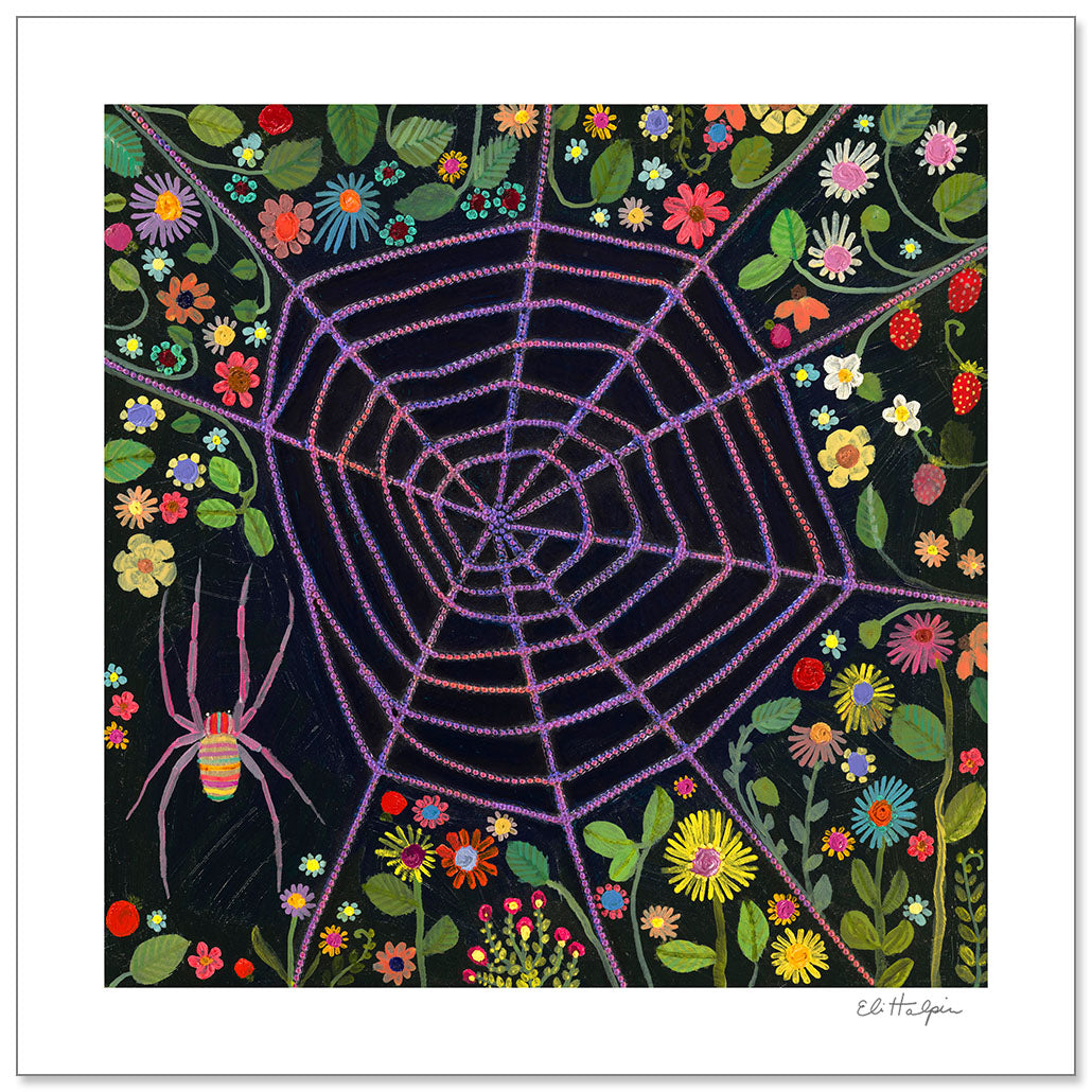 Tiny Gardener Print by Eli Halpin + 8"x8" Paper