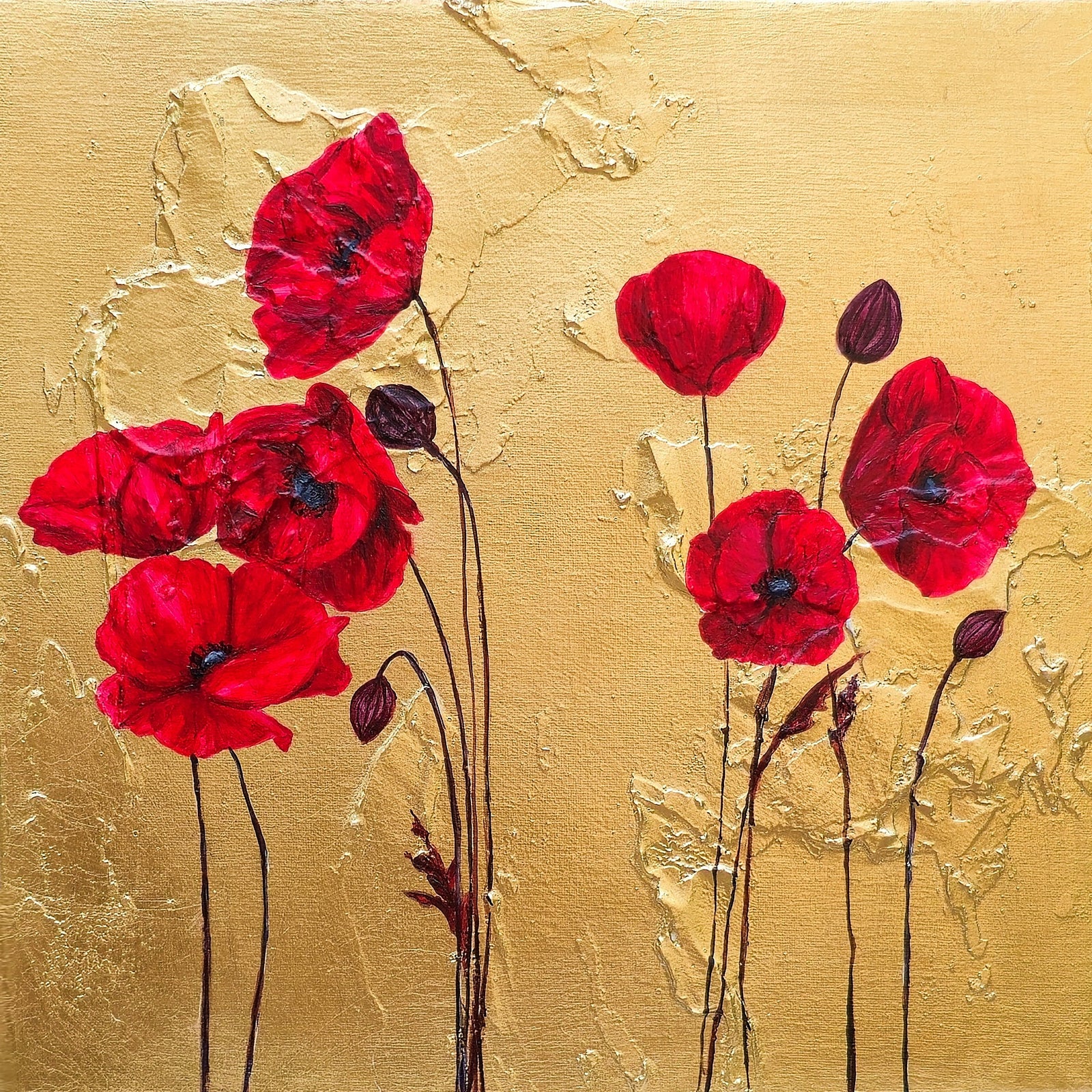 Unapologetic Poppies I by Lauren Hua