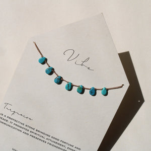 Turquoise 7 Stone Necklace by VIBE