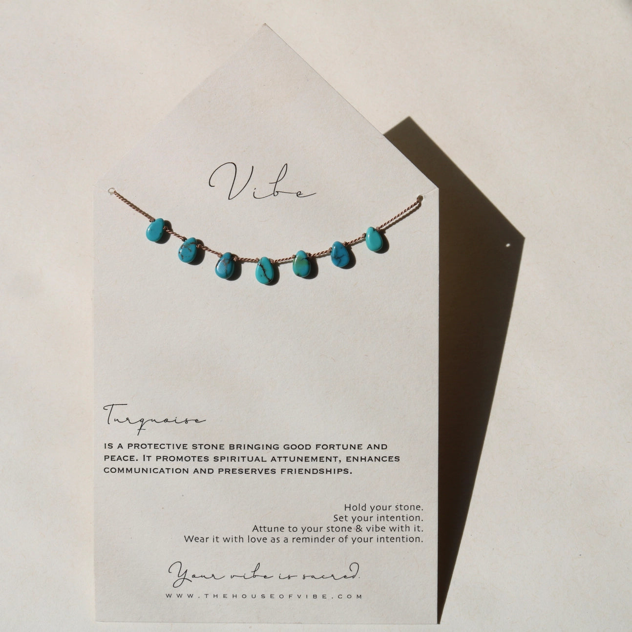 Turquoise 7 Stone Necklace by VIBE