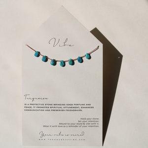 Turquoise 7 Stone Necklace by VIBE