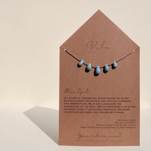 Blue Opal Necklace by VIBE + 5 stones