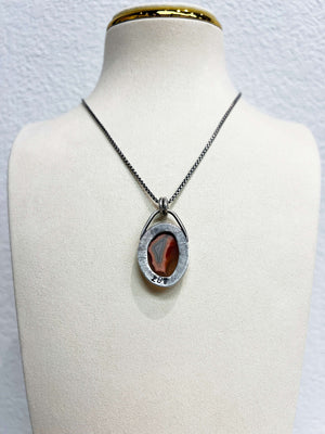 Agate and Sterling Silver Necklace by Zach Wright