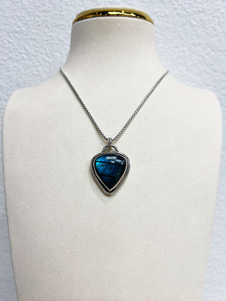 Labradorite and Sterling Silver Necklace by Zach Wright