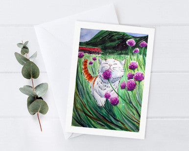 Gentle Breeze Greeting Card by Zoee Xiao