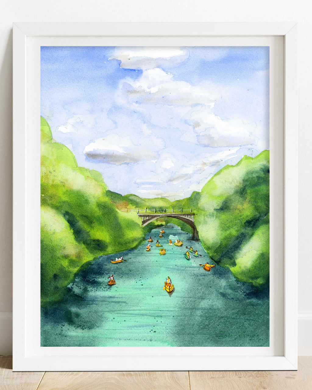 Ladybird Lake in Austin Tx Print by Zoee Xiao + 11"x14"