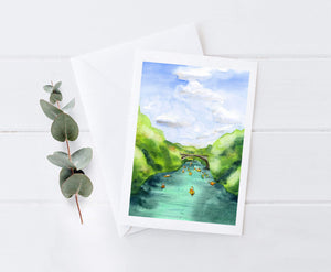 Ladybird Lake  in Austin Tx Greeting Card By Zoee Xiao