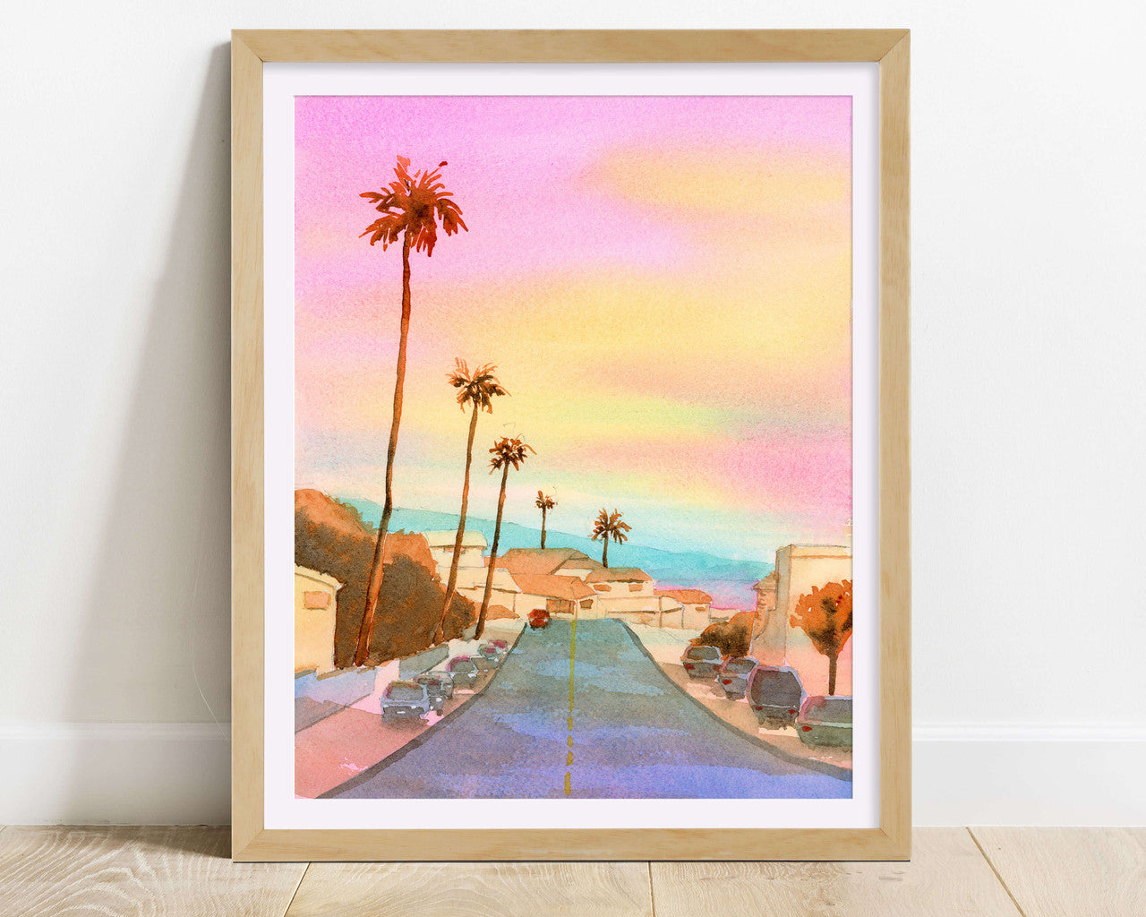 Coastal Sunset Print by Zoee Xiao