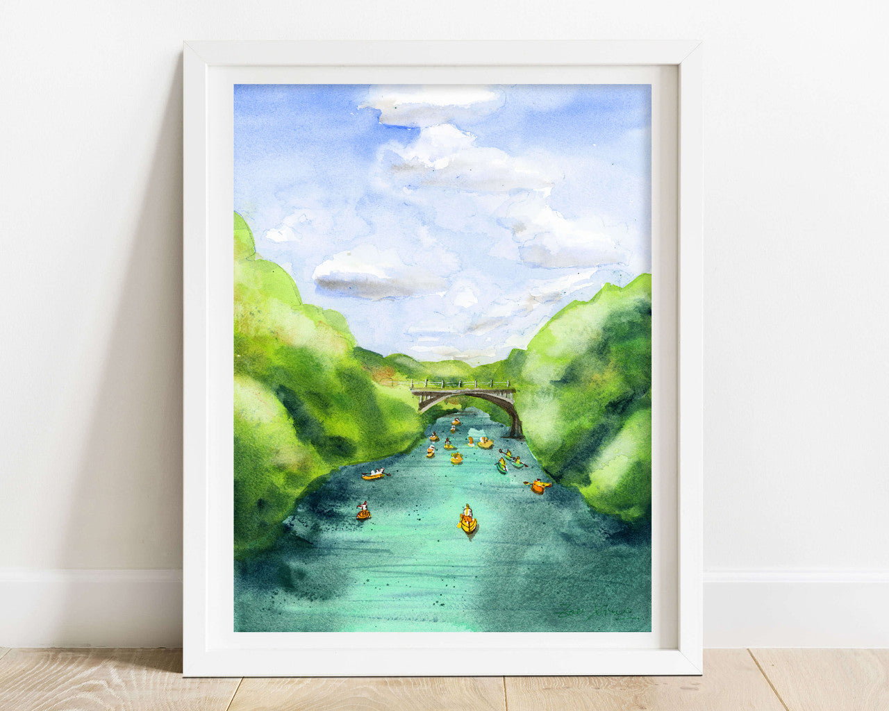 Ladybird Lake in Austin Tx Print by Zoee Xiao + 11"x14"