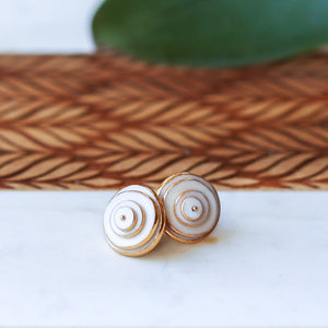 Layered Disc Stud Earrings - Barcelona Inspirada by Remnant Studios