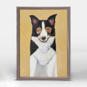 Border Collie Mini Framed Canvas Print by Eli Halpin