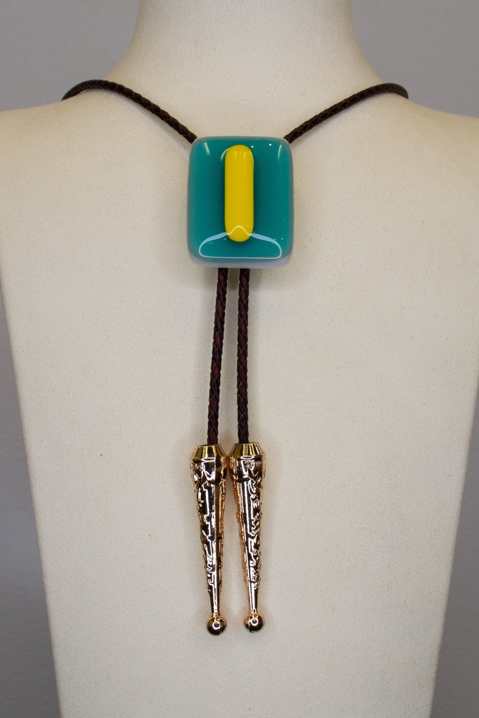 Fused Glass Bolo #5 by Steph Granillo