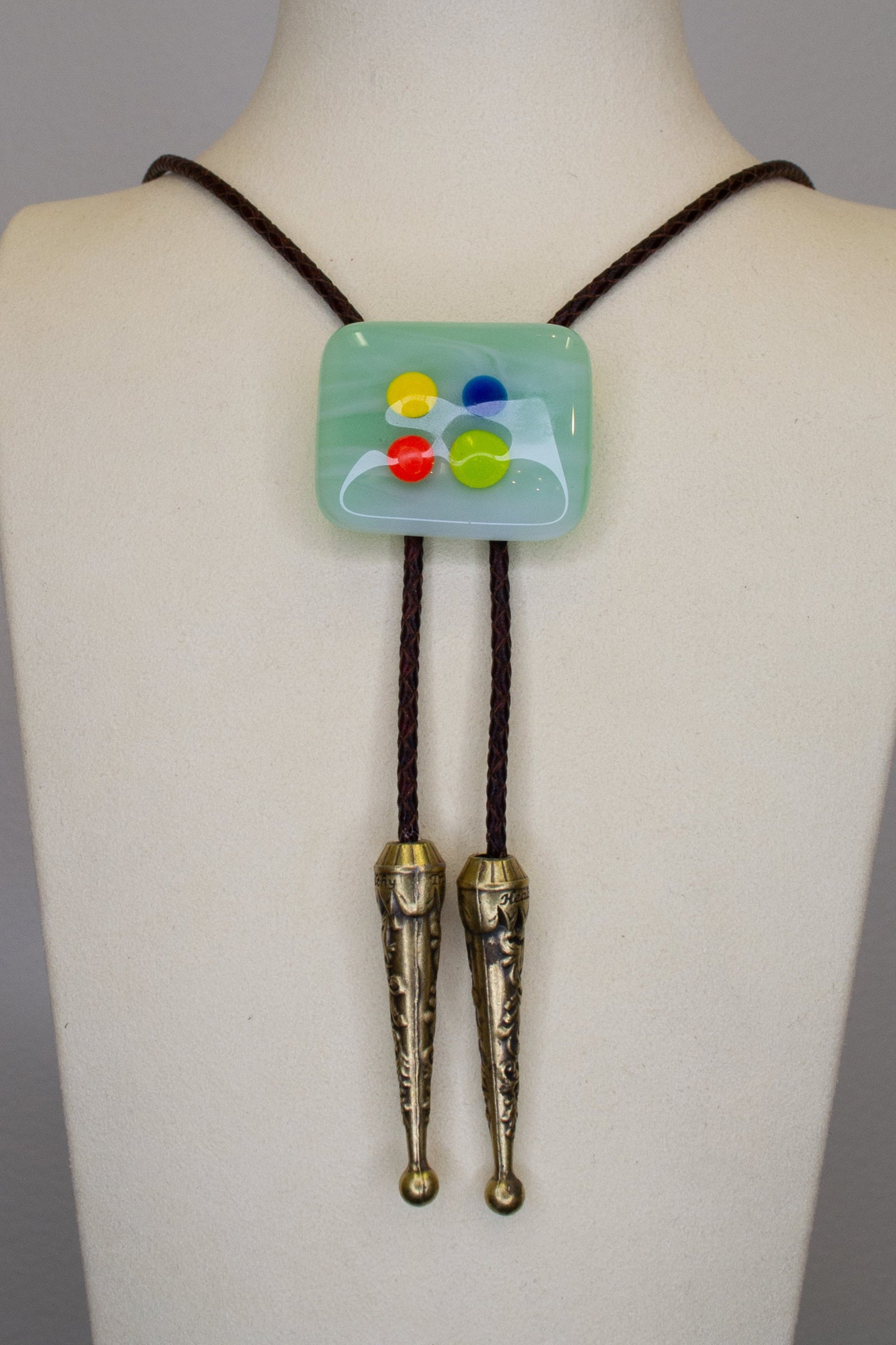 Fused Glass Bolo #9 by Steph Granillo