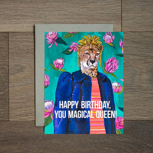 Happy Birthday, You Magical Queen Card by Stationery Bakery