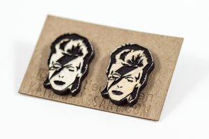 David Bowie Earrings by Katie Cowden