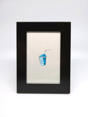 Blue Slushy Mini Print by Elisa Wikey