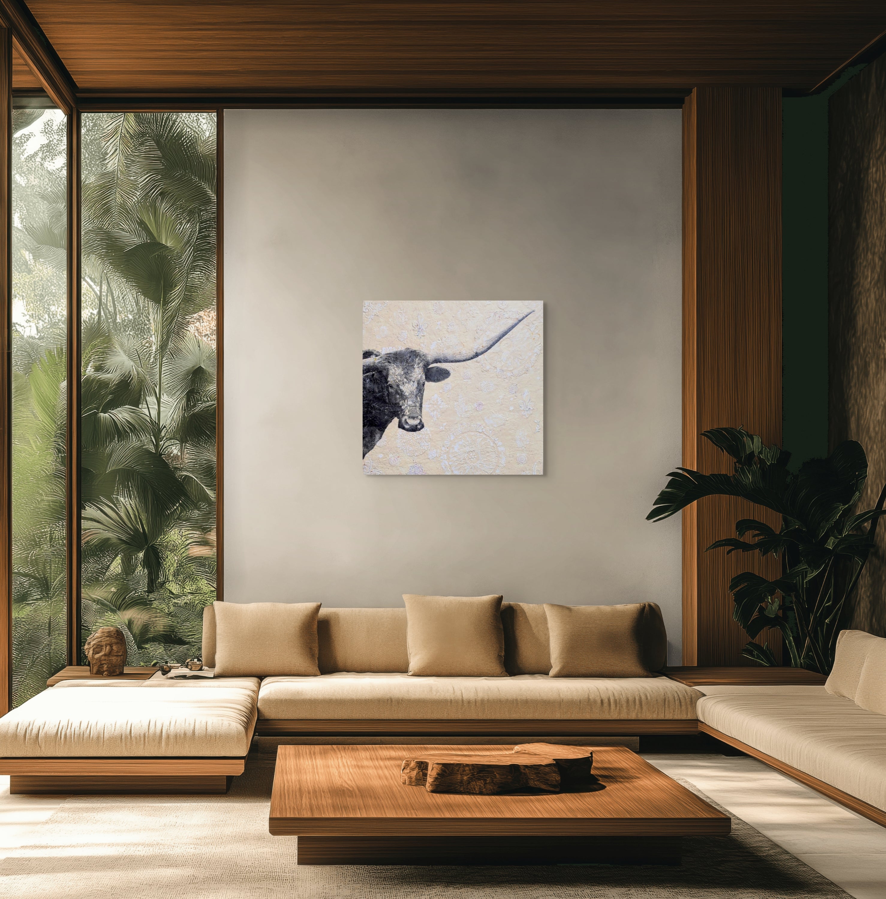 Side Look Longhorn by Carol Aaron