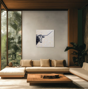 Side Look Longhorn by Carol Aaron