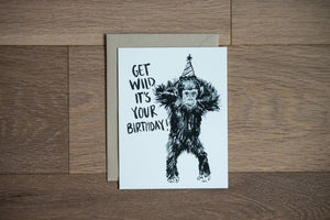 Get Wild, It's Your Birthday Card by Stationery Bakery