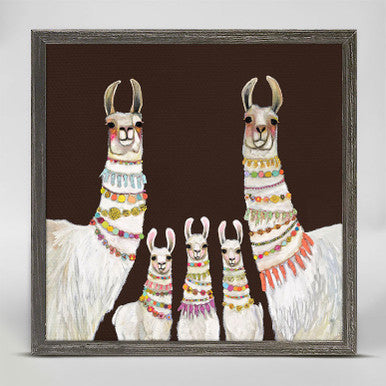 Necklaces Chocolate Brown Mini Framed Canvas Print by Eli Halpin